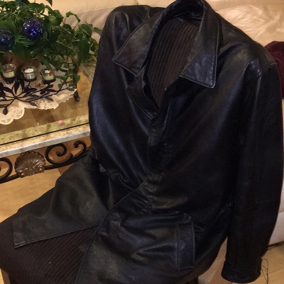 COPY - Mens Leather Coat Size XXL - Picture 5 of 8